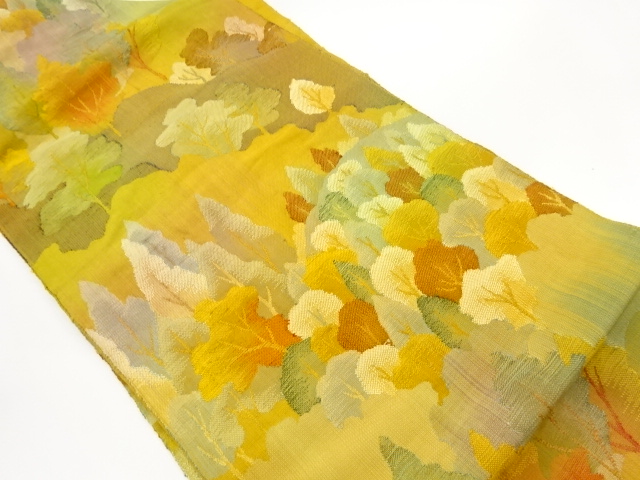 JAPANESE NAGOYA OBI / JAPANESE KIMONO / TSUMUGI / WOVEN MOUNTAINS